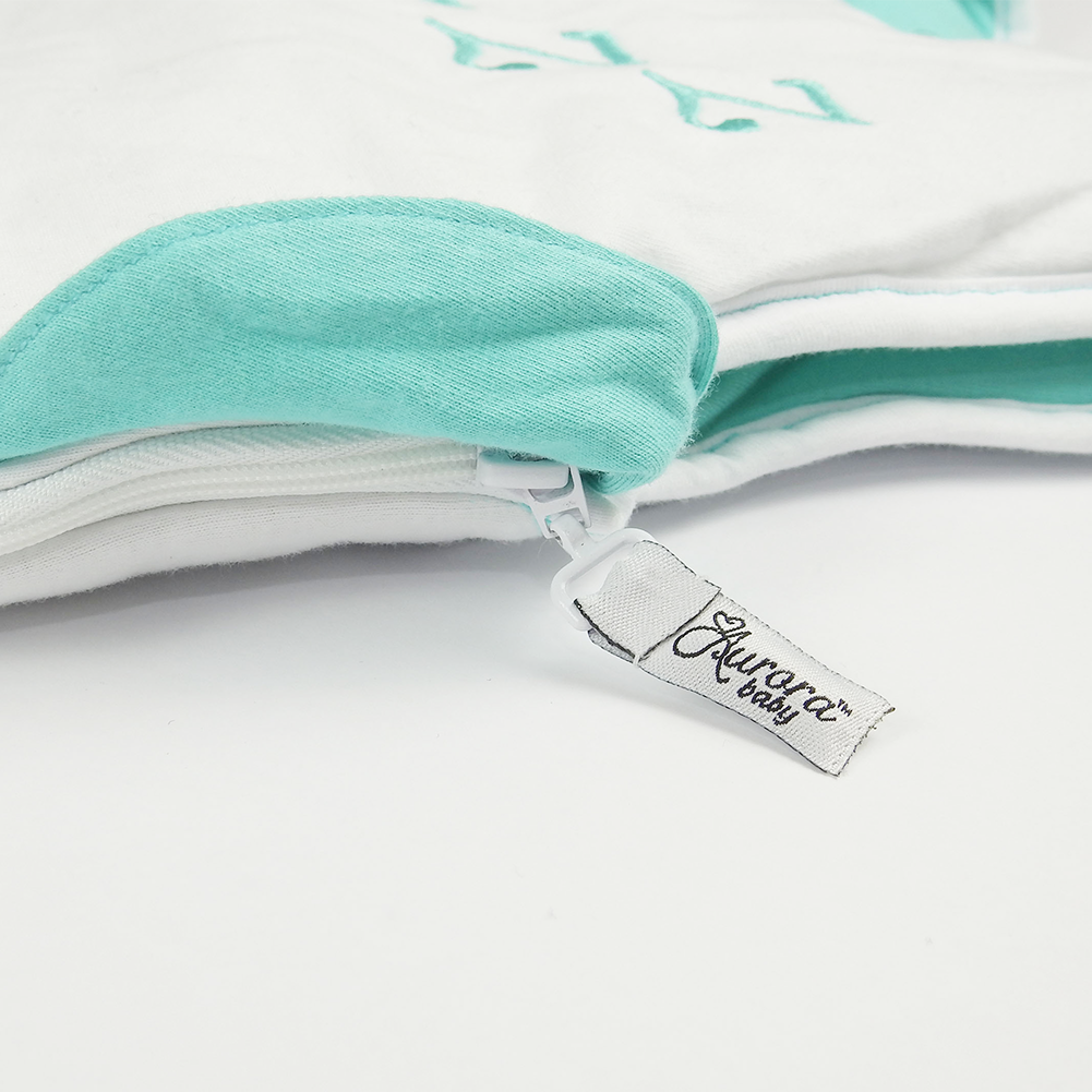 The Aurora Baby Sleeping Bag – Mint & White, Beautifully Balanced